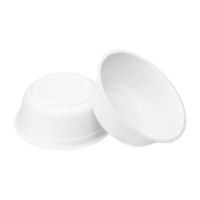 Karat Earth 32oz PFAS Free Eco-Friendly Bagasse Rice Bowl, White- 500 pcs - Image 2