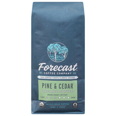 Forecast Coffee Pine & Cedar 12oz Organic Fair Trade Whole Bean Coffee - 12 OZ - Image 3