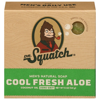 Dr Squatch Mens Natural Cool Fresh Aloe 5oz Bar Soap - 5 OZ