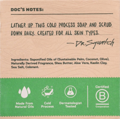 Dr Squatch Mens Natural Cool Fresh Aloe 5oz Bar Soap - 5 OZ - Image 4
