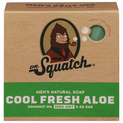 Dr Squatch Mens Natural Cool Fresh Aloe 5oz Bar Soap - 5 OZ - Image 1