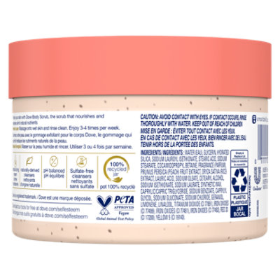 Dove Body Scrub Peach - 10.5 OZ - Image 5