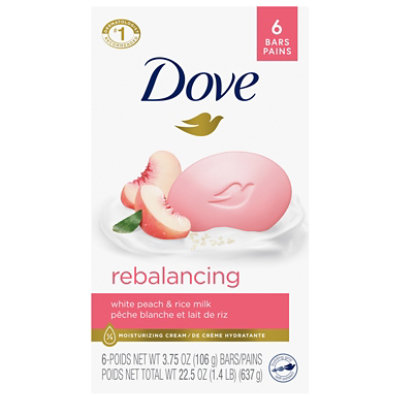 Dove Soap Bar Peach Rebalancing - 22.5 OZ - Image 3