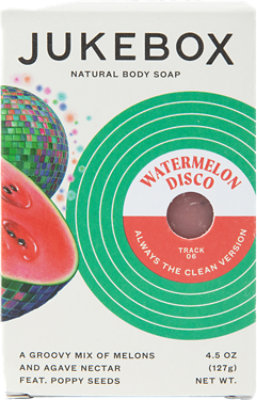 Jukebox Watermelon Disco 4.5oz Bar Soap - 4.5 OZ - Image 1