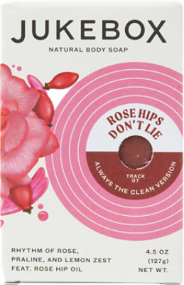 Jukebox - Rose Hips Don't Lie 4.5oz Bar Soap - 4.5 OZ - Image 1