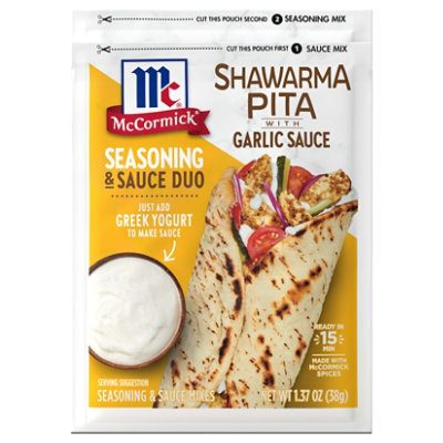 Mccormick Shawarma Pita & Garlic Sce Mix 1.37 Oz - 1.37 OZ - Image 1