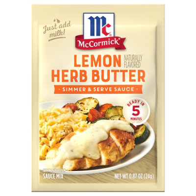 Mccormick Lemon Herb Butter Sauce Mix .87 Oz - .87 OZ - Image 1