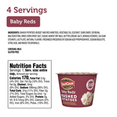 Idahoan 4pk Baby Reds Mashed Cups - 6 OZ - Image 4