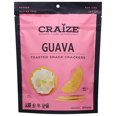 Craize Toasted Crackers Corn Guava - 4 OZ - Image 3