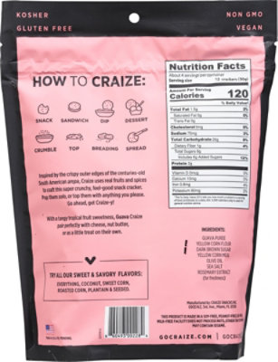 Craize Toasted Crackers Corn Guava - 4 OZ - Image 6