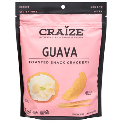 Craize Toasted Crackers Corn Guava - 4 OZ - Image 1