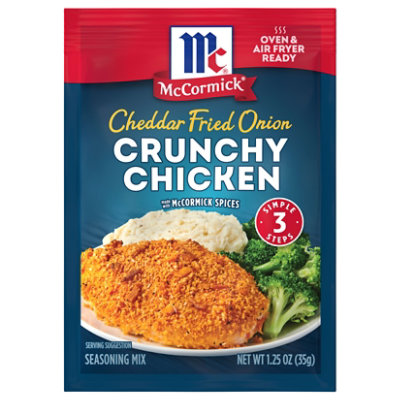 Mccormick Crunchy Chicken Seasoning Mix Cheddar Fried Onion 1.25 Oz - 1.25 OZ - Image 1