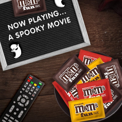 M&M'S Milk Chocolate Peanut & Peanut Butter Fun Size Halloween Candy Variety Pack - 15 Count - Image 4