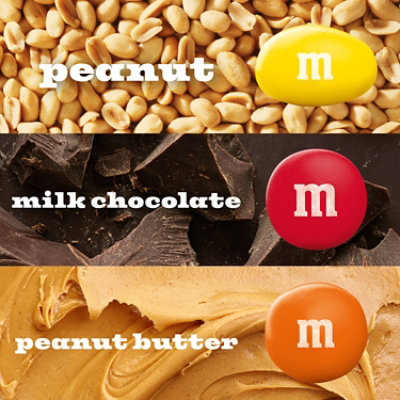 M&M'S Milk Chocolate Peanut & Peanut Butter Fun Size Halloween Candy Variety Pack - 15 Count - Image 3
