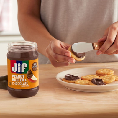 Jif 15 Ounce Chocolate Peanut Butter 12 Count Each - 15 OZ - Image 3