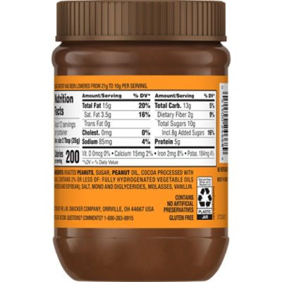 Jif 15 Ounce Chocolate Peanut Butter 12 Count Each - 15 OZ - Image 8