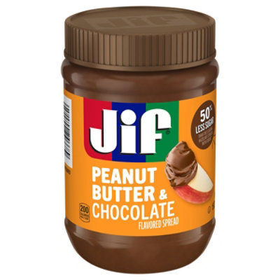 Jif 15 Ounce Chocolate Peanut Butter 12 Count Each - 15 OZ - Image 1