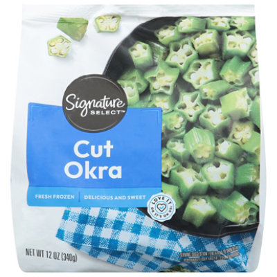 Signature Select Cut Okra 12 Oz - 12 OZ