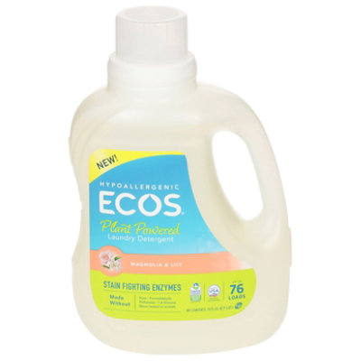 Ecos Laundry Detergent Magnolia & Lily Hypoallergenic - 70 OZ - Image 3