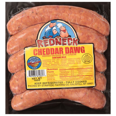 Redneck Cheddar Dawg Sausage 16 Oz - 16 OZ - Image 3