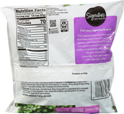 Signature Select Green Peas 12 Oz - 12 OZ - Image 5