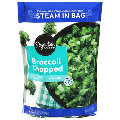 Signature SELECT Broccoli Chopped Steam Bag - 12 Oz