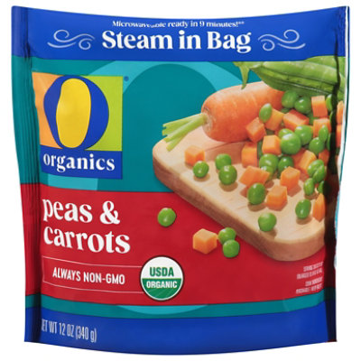 O Organics Peas & Carrots Steam in Bag - 12 Oz