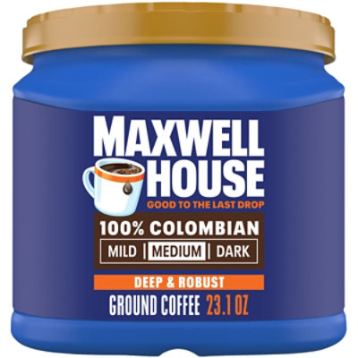 Maxwell House 100 Percent Colombian Ground Coffee,3.1 Oz Canister - 23.1 OZ - Image 1