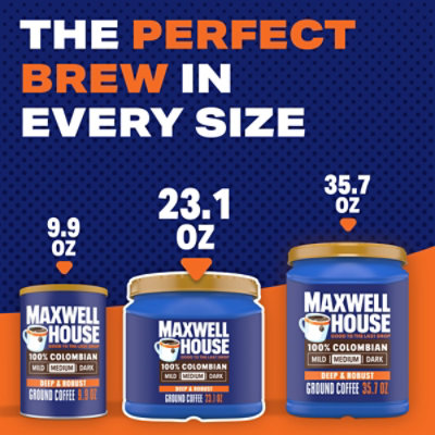 Maxwell House 100 Percent Colombian Ground Coffee,3.1 Oz Canister - 23.1 OZ - Image 4