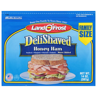 Land O Frost DeliShaved Honey Ham Family Size - 14 Oz - Image 1