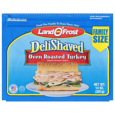 Land O Frost DeliShaved Oven Roasted Turkey Family Size - 14 Oz - Image 2