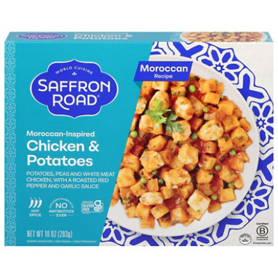 Saffron Road Moroccan Inspired Chicken & Potatoes Gluten Free Frozen Dinner 10oz - 10 OZ - Image 2