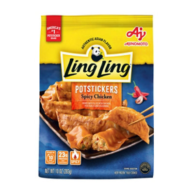 Ling Ling Potstickers Spicy Chicken 10oz - 10 OZ - Image 2