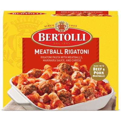 Bertolli Meatball Rigatoni Frozen Dinners Entrees, 25 Oz - 25 OZ