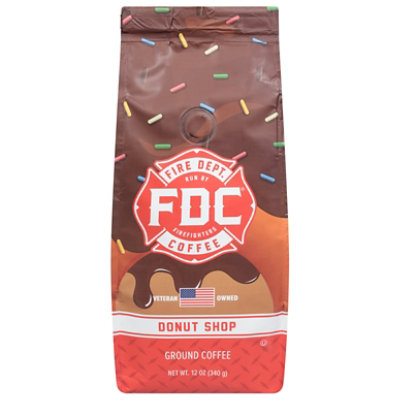 Fire Department Coffee Donut Shop Ground - 12 OZ