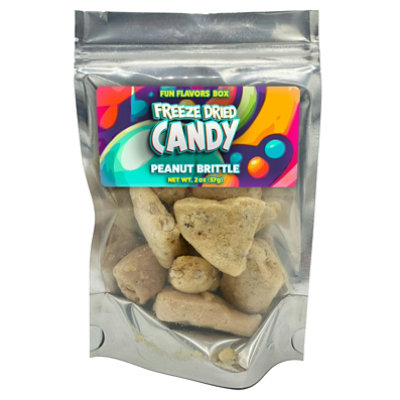 Fun Flavors Box Freeze Dried Candy Peanut Butter Brittle Crunchy Treats 2 oz - Image 1