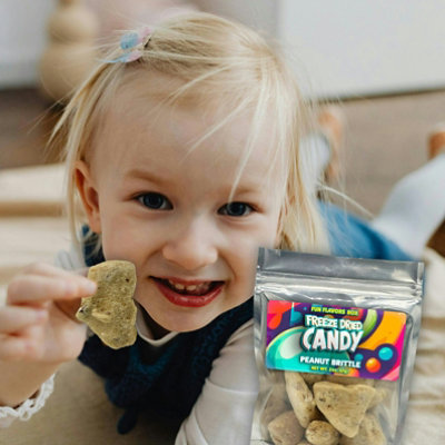 Fun Flavors Box Freeze Dried Candy Peanut Butter Brittle Crunchy Treats 2 oz - Image 4