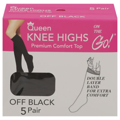 Otg Knee High Off Blk Lrg - 5 PK - Image 1