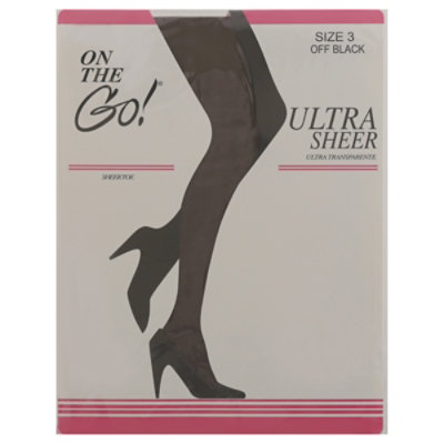 Otg Ult Sheer Off Blk Sz 3 - 1 PR - Image 1