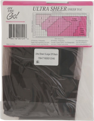 Otg Ult Sheer Off Blk Xl - 1 PR - Image 4