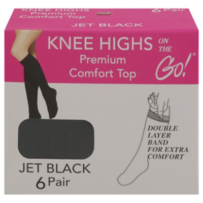 Otg Knee High Jet Blk - 6 PK - Image 3