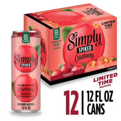 Simply Spiked Cranberry Variety Pack Beer - 12-12 Fl. Oz. In Cans - 12-12FZ - Image 2