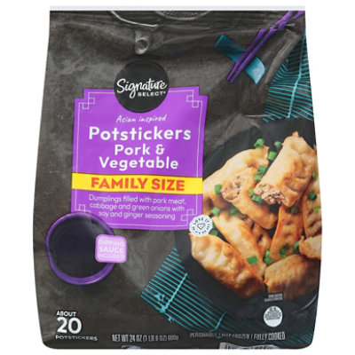 Signature Select Potstickers Pork Family Size 24 Oz - 24 OZ