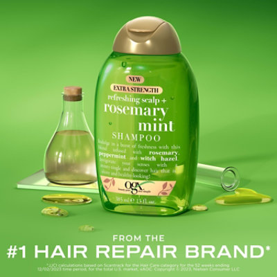 Ogx Extra Strength Refreshing Scalp Rosemary Mint Shampoo 13 Fl Oz - 385 ML - Image 2