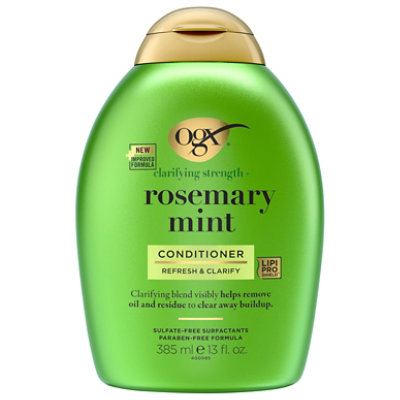 Ogx Clarifying Strength Plus Rosemary Mint Conditioner,13 Fl. Oz. - 385 ML - Image 3