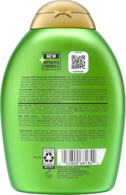 Ogx Clarifying Strength Plus Rosemary Mint Conditioner,13 Fl. Oz. - 385 ML - Image 5