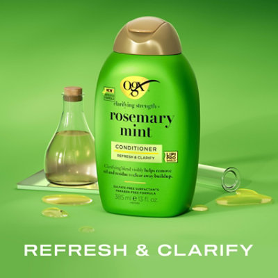 Ogx Clarifying Strength Plus Rosemary Mint Conditioner,13 Fl. Oz. - 385 ML - Image 3