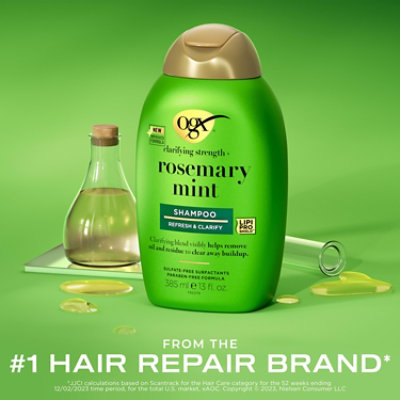 Ogx Clarifying Strength Rosemary Mint Shampoo, 13 Fl. Oz. - 385 ML - Image 2