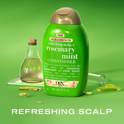 Ogx Extra Strength Refreshing Scap Plus Rosemary Mint Conditioner, 13 Fl. Oz. - 385 ML - Image 3