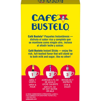 Cafe Bustelo 0.55 Ounce Caffeinated Instant 6 Count Packet - 0.55 OZ - Image 5